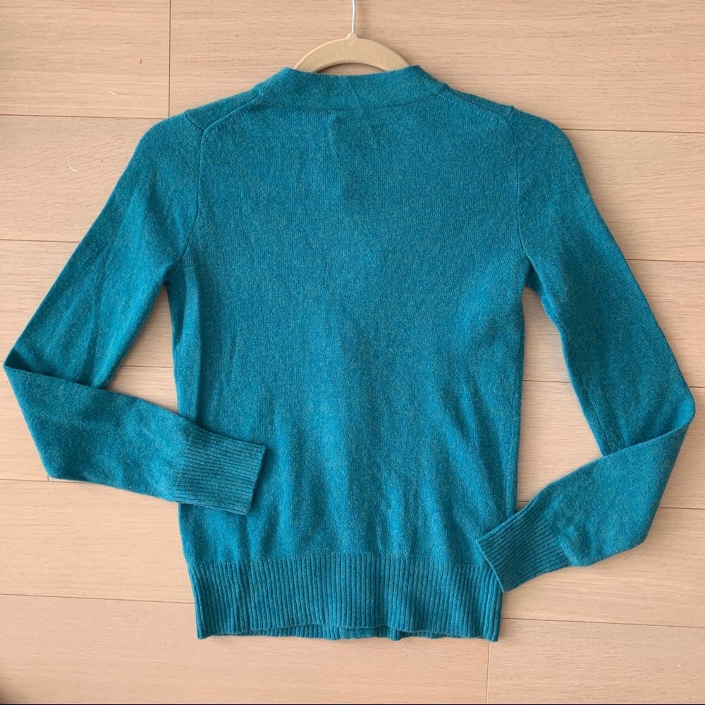 J.Crew Blue Cashmere Wool Blend Cardigan - Picture 2 of 4